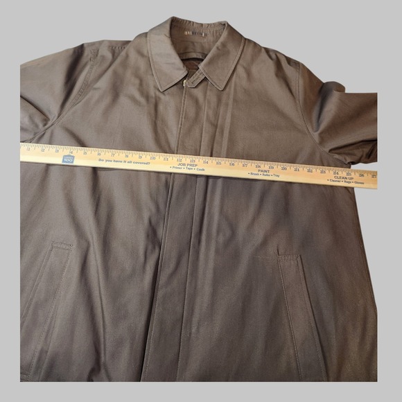 Claiborne Button Up Brown Coat With Removable Line Size L Brown - Picture 6 of 6